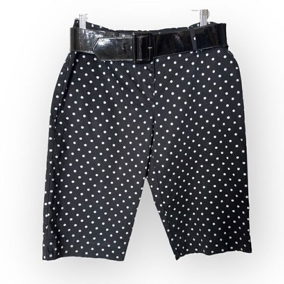 Sunny Leigh black with white polka dots Capri Size 10 - Picture 1 of 8